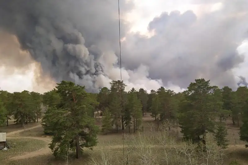 Пожар в природном резервате в ВКО: привлечены дополнительные силы и средства