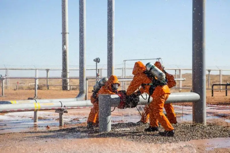 Учения прошли на газовом месторождении «Амангельды»