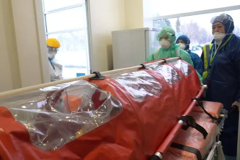 Учения по коронавирусу прошли в аэропорту Усть-Каменогорска