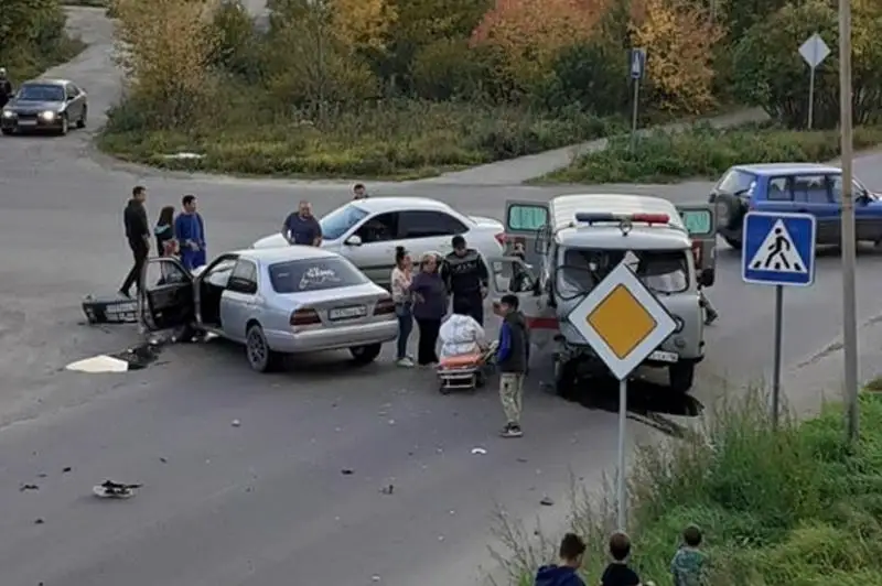 Скорая попала в ДТП в Риддере