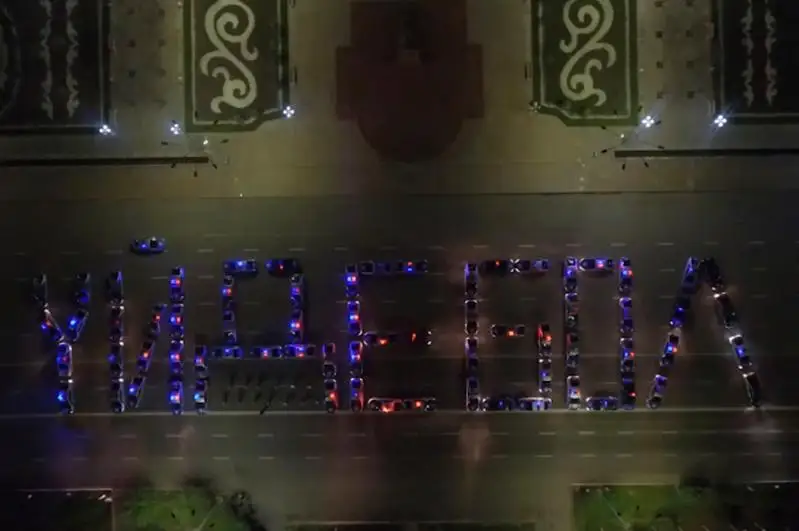 Жамбылские полицейские необычным способом призвали жителей оставаться дома