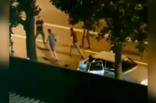 Наезд на мужчин в Алматы: появилось ещё одно видео