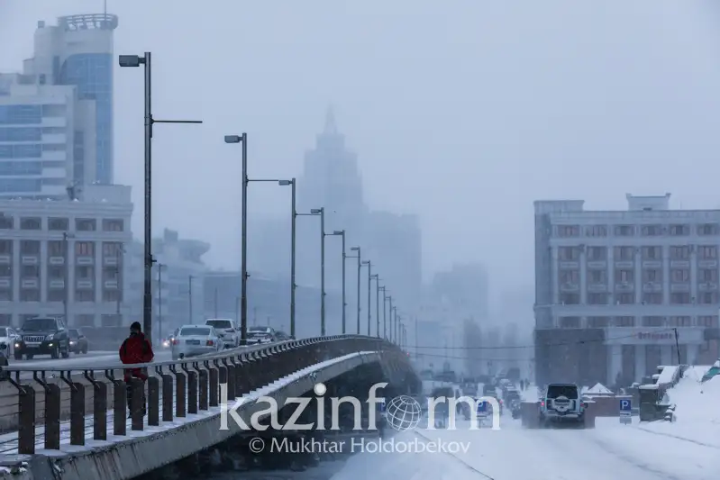 Дождь, снег и гололед ожидаются в Нур-Султане