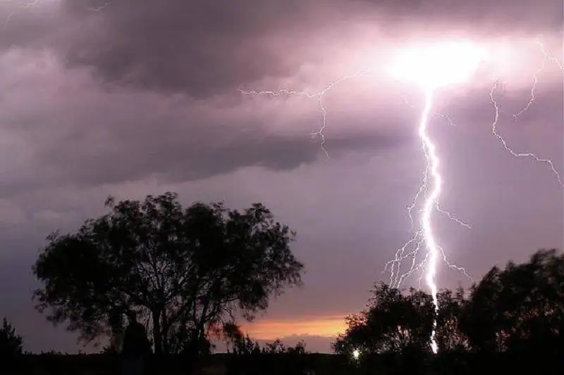 Жилой дом загорелся в Петропавловске из-за удара молнии