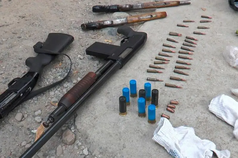 Арсенал оружия изъяли у жителя Алматы