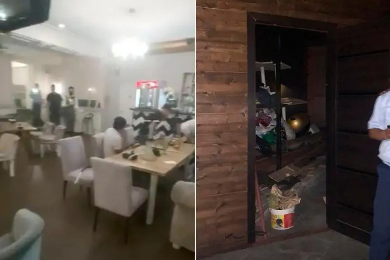 Ресторан ночью принимал гостей в Алматы