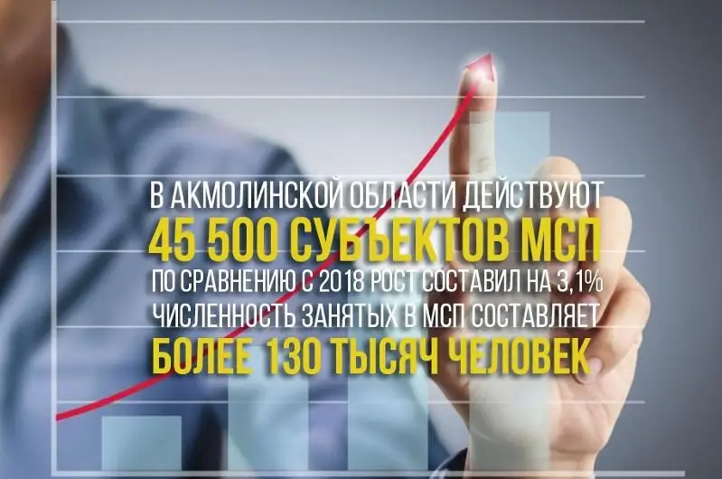 В Акмолинской области сфера малого и среднего бизнеса занимает прочные позиции