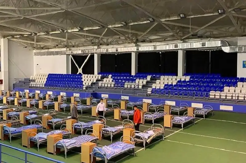 В теннисном центре Актау разместили провизорный стационар