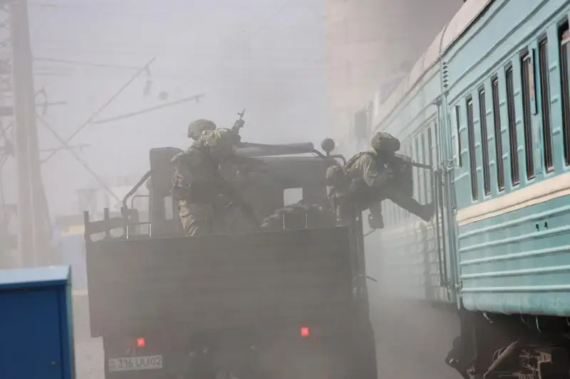 Антитеррористическое учение провели в Таразе