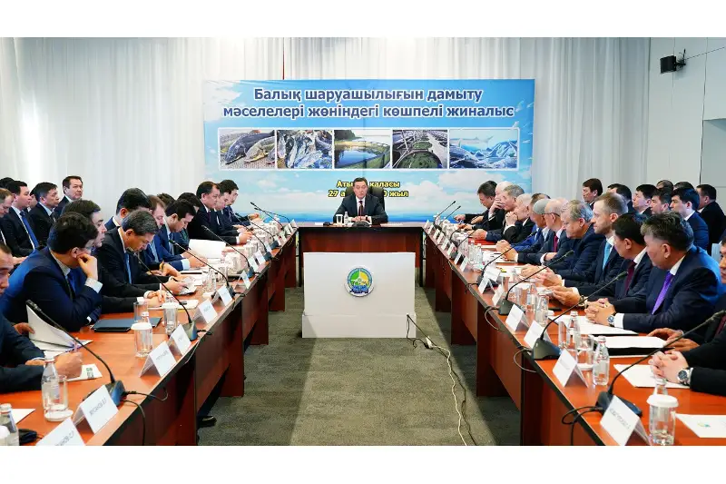 Аскар Мамин провел совещание по вопросам развития рыбной отрасли страны в Атырау