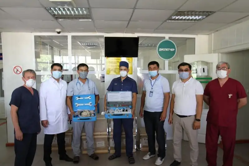 Первые отечественные аппараты ИВЛ поставили в Мактаральский район