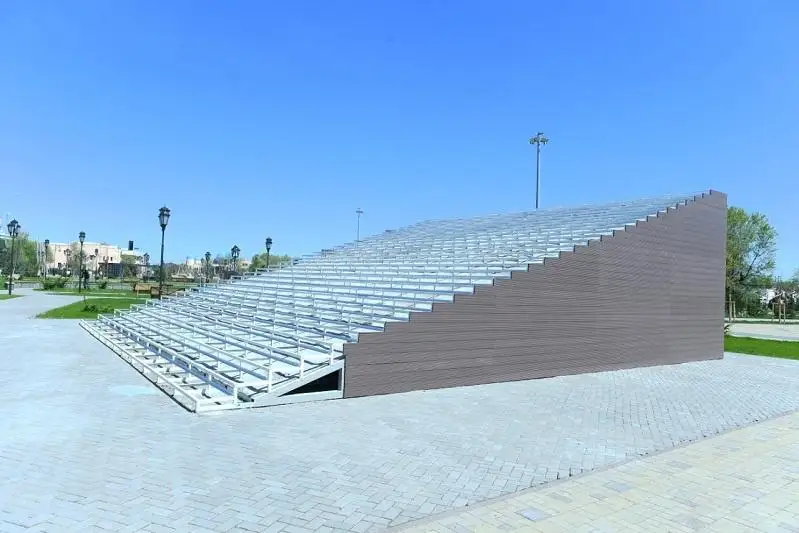 В Туркестане возводят аналог нью-йоркской лестницы