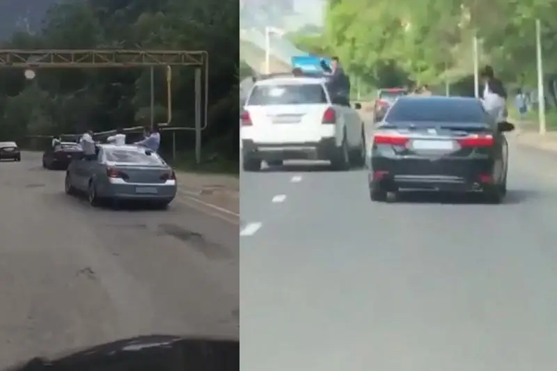 Выпускники вновь устроили опасную езду на дорогах Алматы