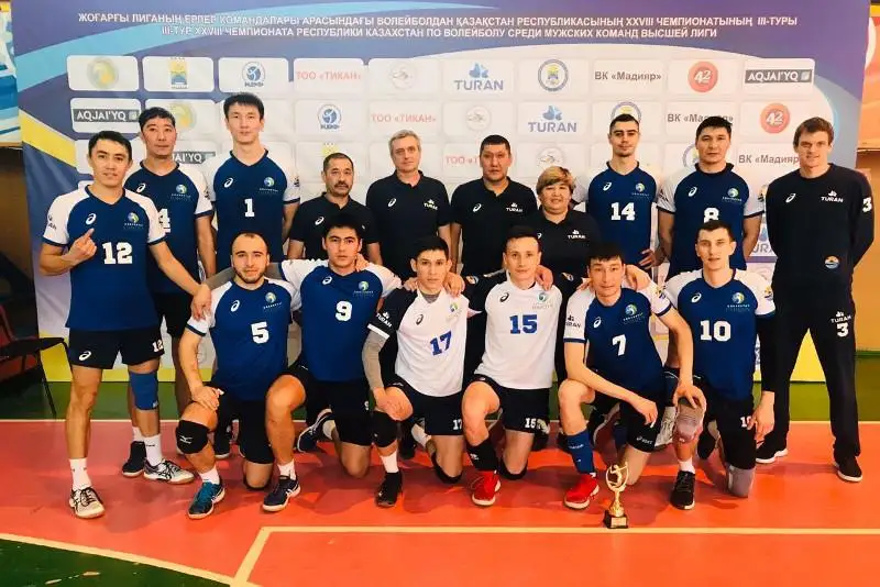 Акмолинские волейболисты стали чемпионами Казахстана