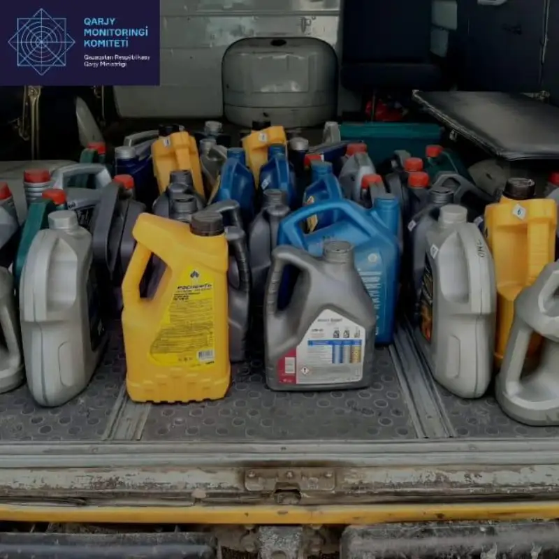 Более 300 литров изъятого моторного масла передано больнице в Алматинской области