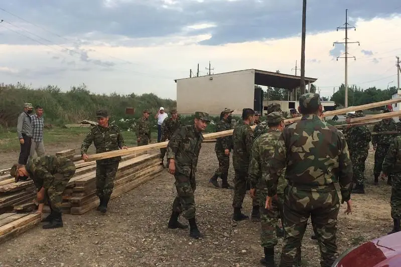 Прибывшие силы МВД проводят работы по  ликвидации последствий ЧС в Мактааральском районе