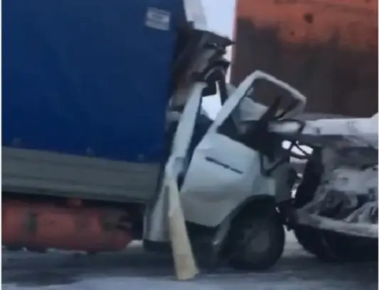 Четыре  автомобиля столкнулись на трассе «Нур-Султан - Петропавловск»