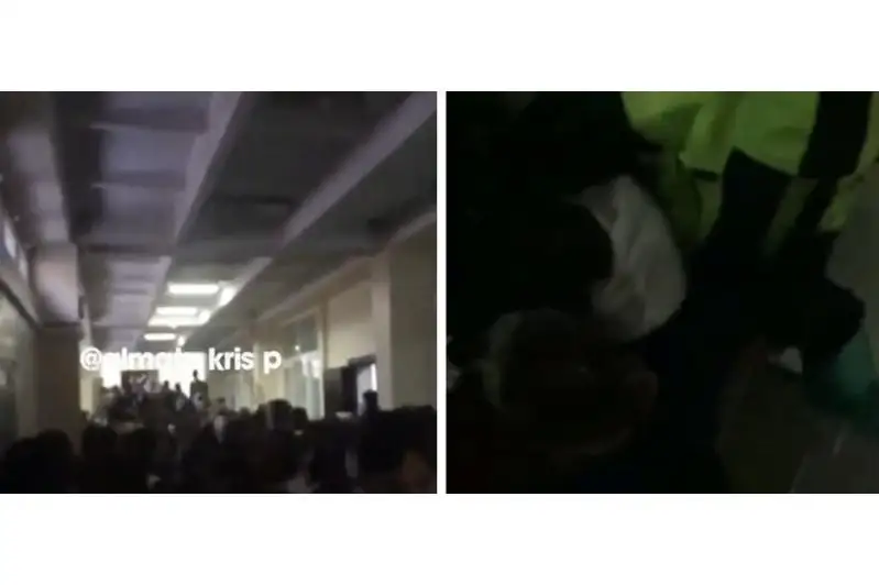 Давка в алматинской школьной раздевалке: гардероб убрали после инцидента