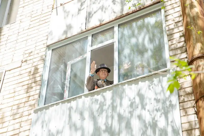 Парад Победы для фронтовика-металлурга устроили в Актобе