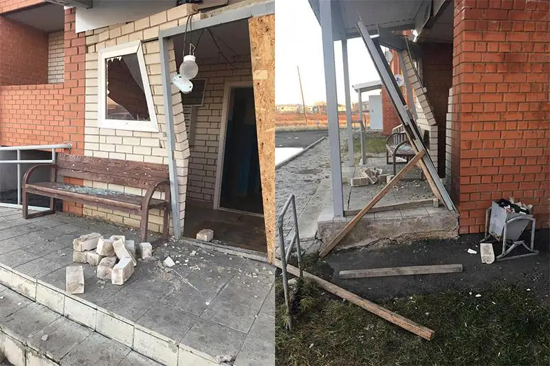 Частичное обрушение тамбура дома произошло в СКО