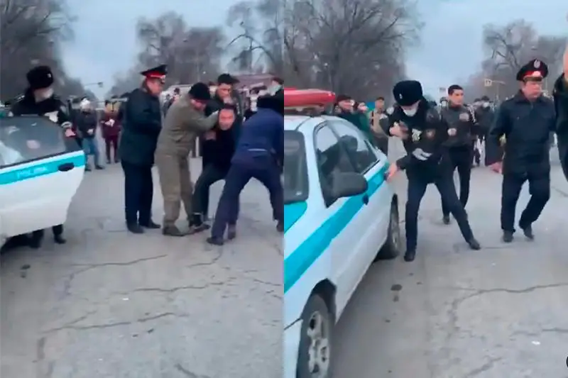 Пьяный мужчина пытался прорваться через блокпост в Алматы