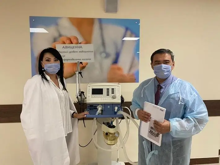 Аппарат ИВЛ подарили акмолинским медикам