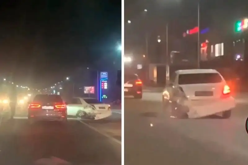 Водитель устроил массовое ДТП и скрылся в Алматы: его задержали