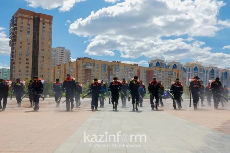 Масштабная дезинфекция проводится в Алматы