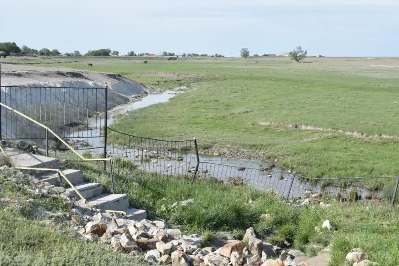 Дамба строится в Таскалинском районе ЗКО