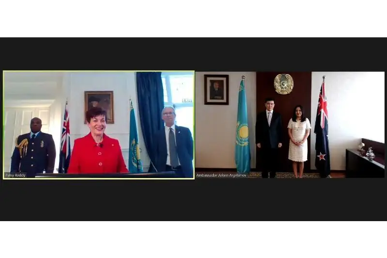 Посол Казахстана вручил онлайн верительные грамоты главе Новой Зеландии