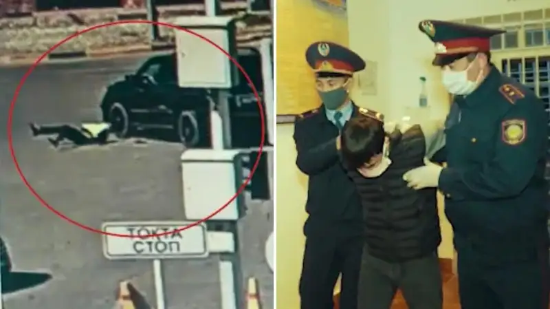 Водитель джипа сбил полицейского на блокпосту в Шымкенте