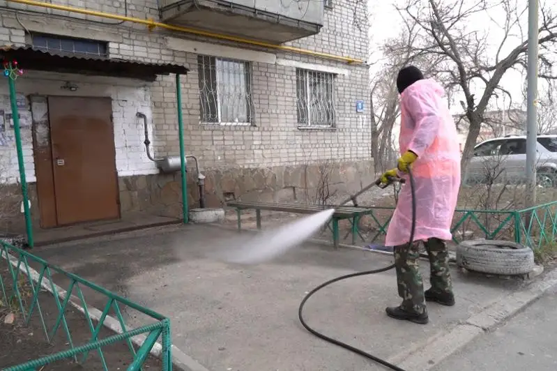 Ряд населенных пунктов Алматинской области полностью продезинфицируют