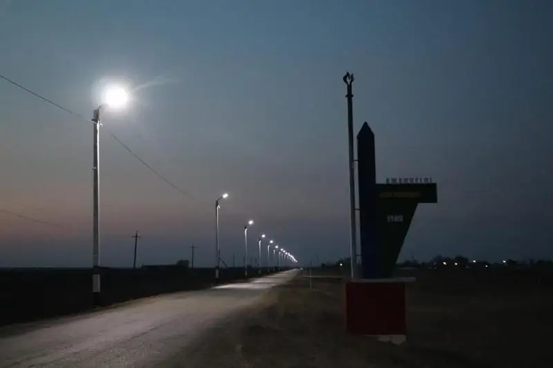 Уличное освещение установили спонсоры в селе ЗКО