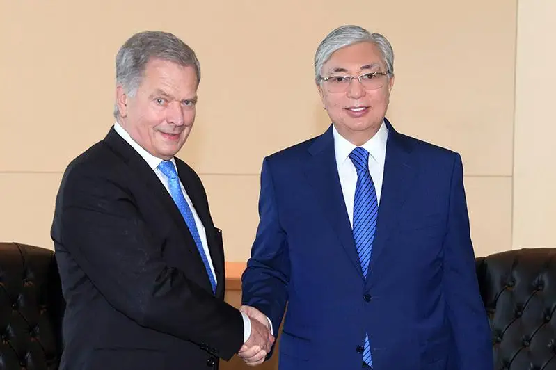 Глава государства встретился с президентом Финляндии Саули Ниинистё