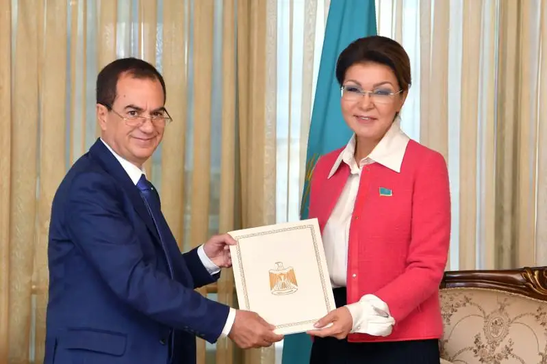 Дарига Назарбаева приняла посла Палестины в Казахстане