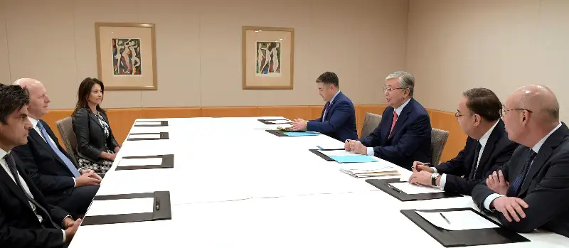 Касым-Жомарт Токаев встретился с президентом компании «Goldman Sachs»