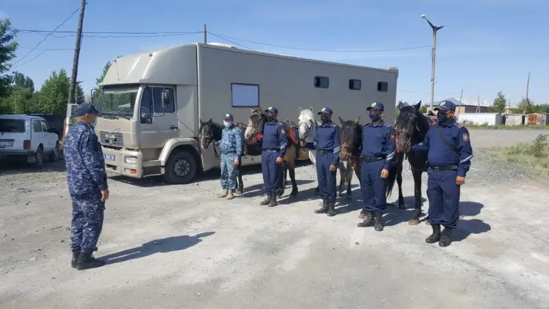 Конная полиция приступила к службе в Экибастузе