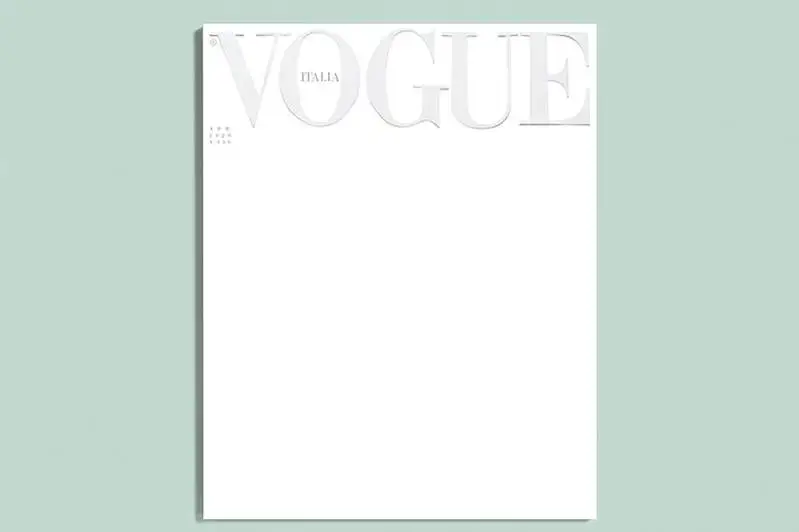 Журнал Vogue впервые выйдет с белой обложкой, в память о тех, чьи жизни унес коронавирус
