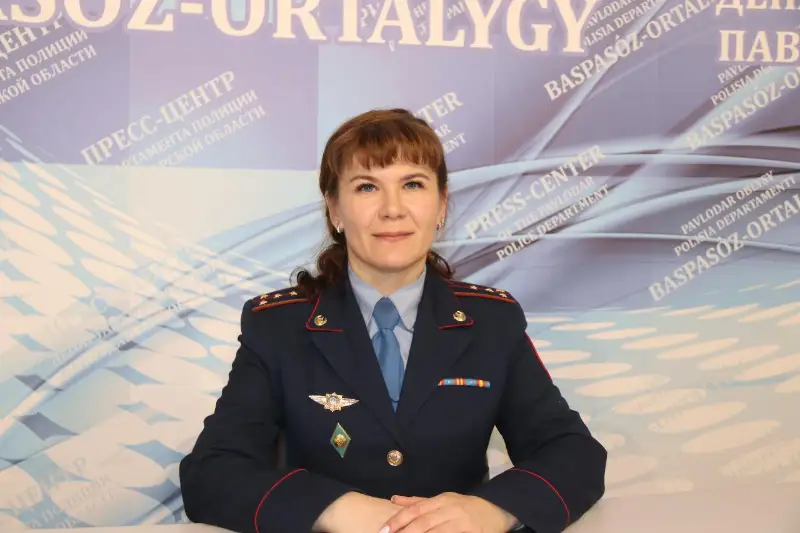 От женщин зависит очень многое - капитан павлодарской полиции Татьяна Кутнова
