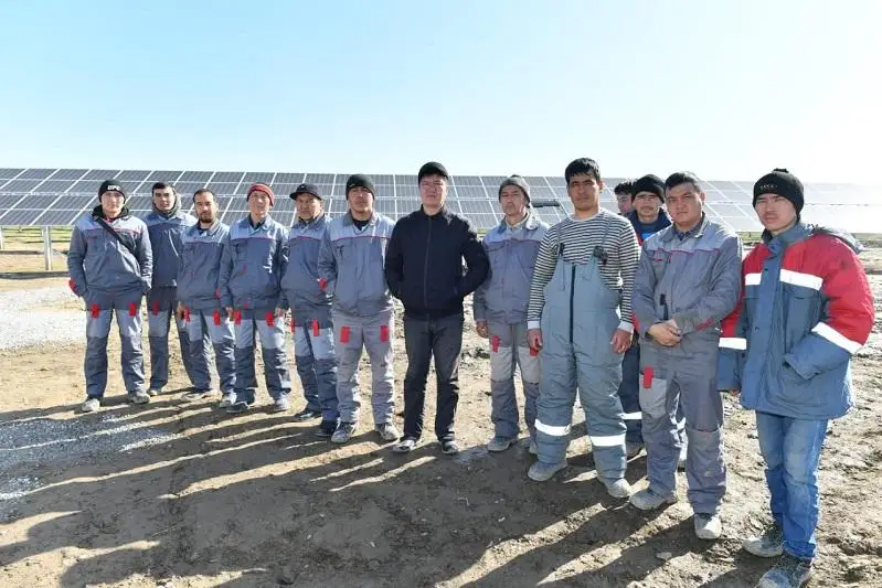 В Жетысайском районе запустили солнечную электростанцию