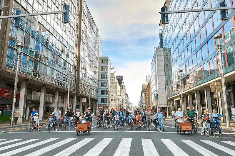 «Воскресенье без автомобиля» проводится в Брюсселе