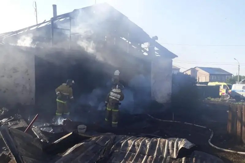 Пожар унес жизни супругов в Щучинске