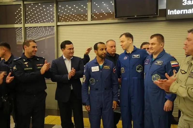 Космонавтов экипажа «Союза МС-12» встретили в Караганде