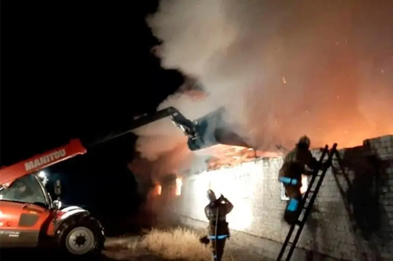 Пожар на территории крестьянского хозяйства произошёл в ВКО