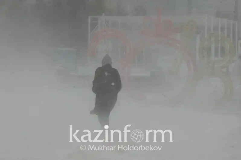 Туман, гололед и метель прогнозируют синоптики 24 января в Казахстане