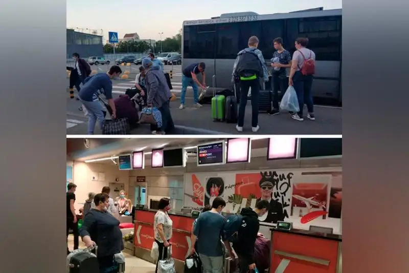 Из Киева в Алматы вылетели 42 казахстанца