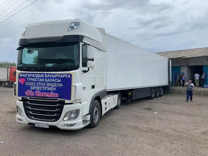 Помощь на 10 млн тенге отправило мактааральцам узбекское этнокультурное объединение в Туркестане