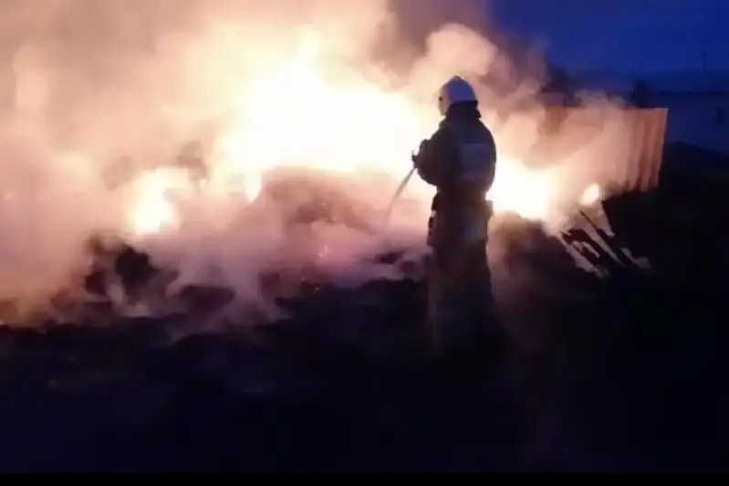 25 тонн сена сгорело в одном из районов ВКО