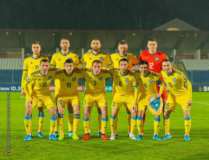 Сборная Казахстана на 118-м месте в рейтинге ФИФА