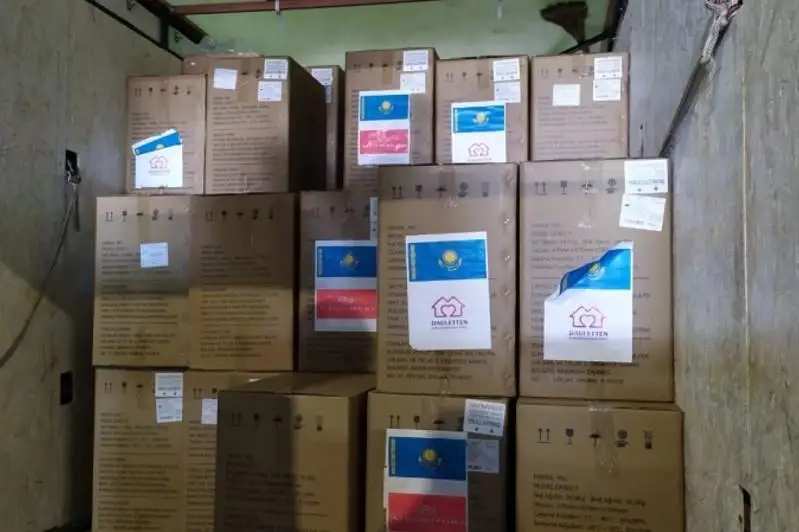 Гумпомощь из Турции: волонтеры встретили первую партию в Нур-Султане